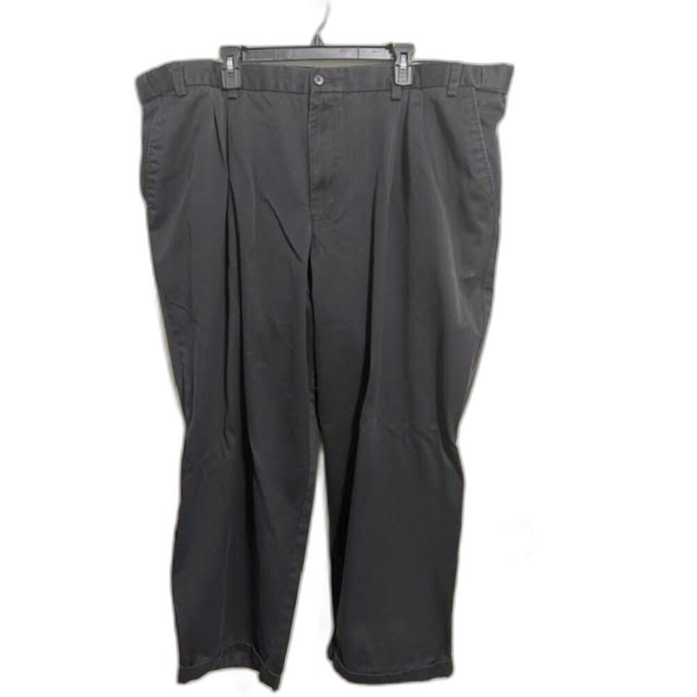 Lot of 3 Big/Tall Men's Slacks Dress Pants Size 48x30 Black Classic Fit Workwear